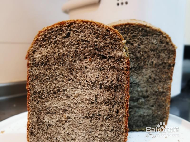 面包机做黑芝麻核桃吐司的做法
