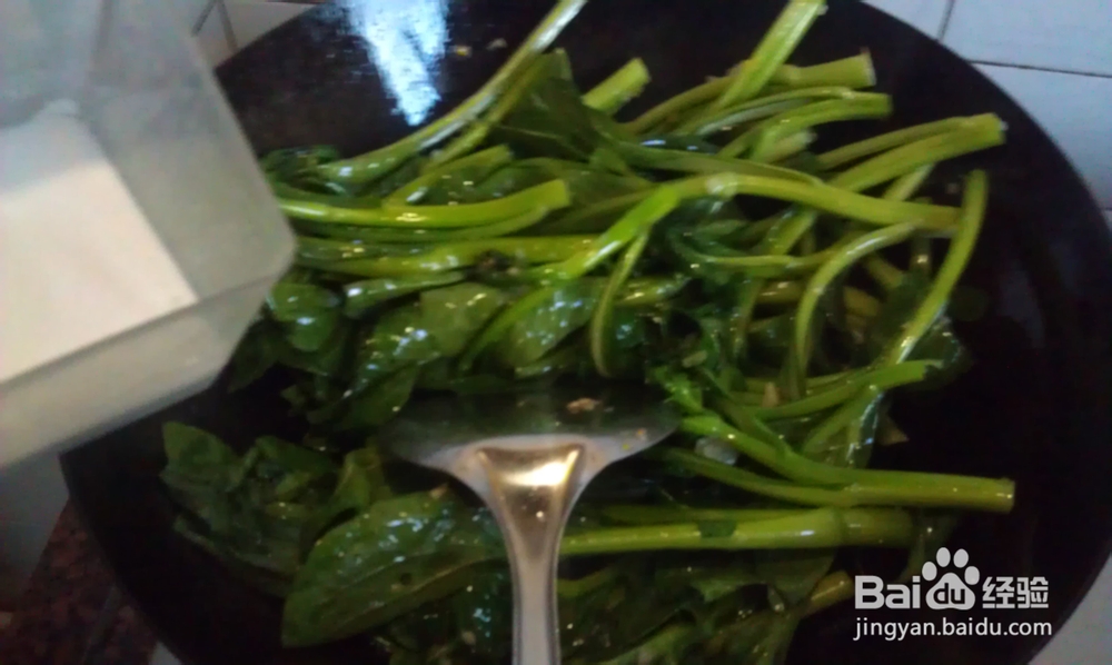 素菜更健康--蒜香菜心