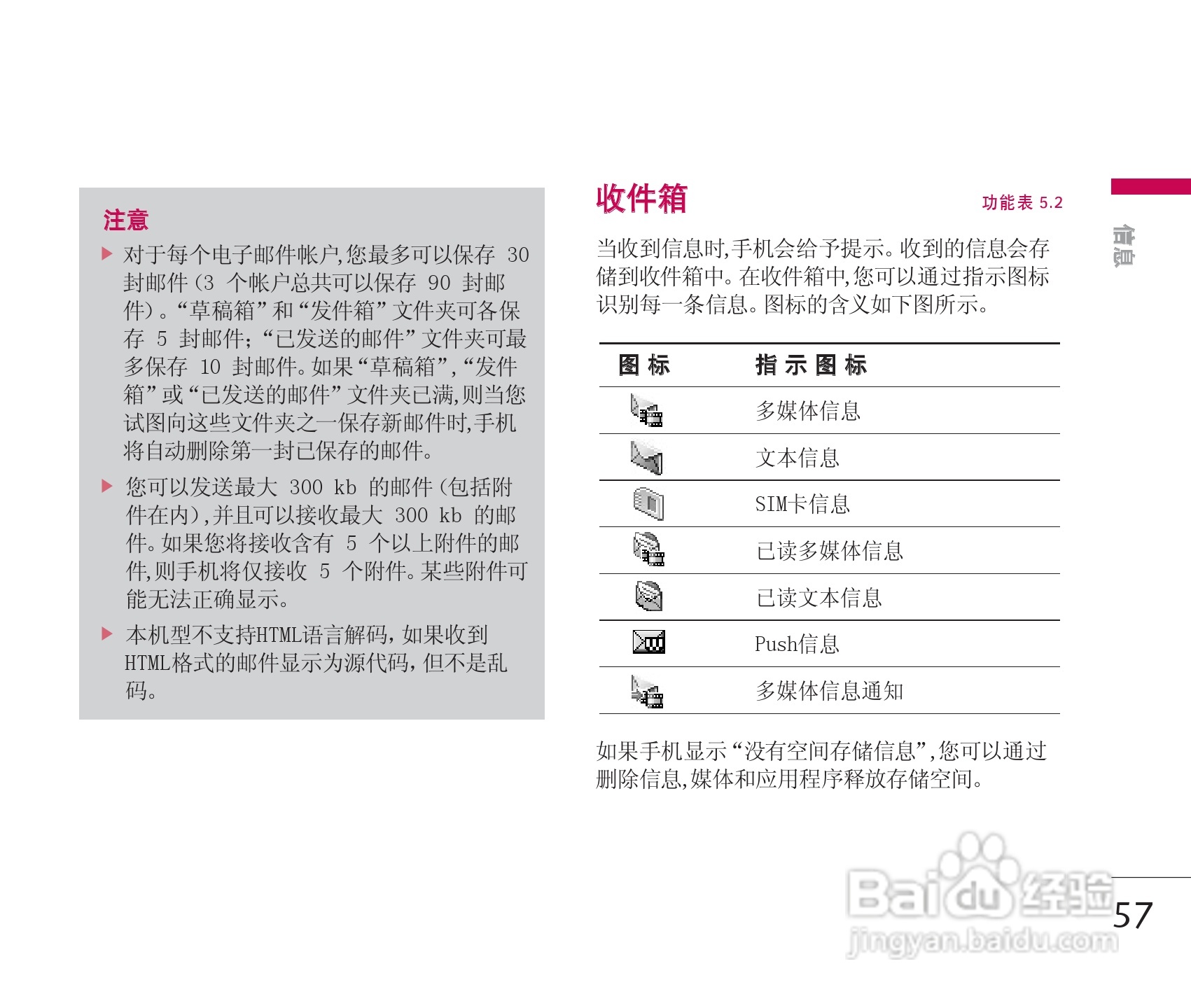 LG KG928手机使用说明书:[6]