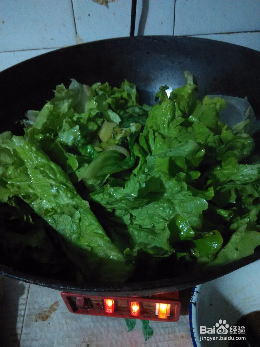 家常炒新鲜生菜