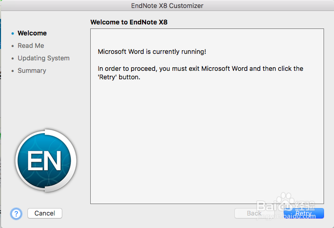 安装 Endnote X8 Mac 版的图文过程