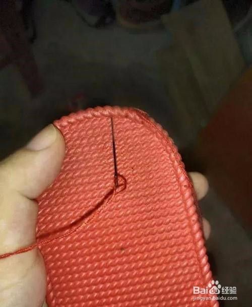 钩针编织凉拖鞋的教程