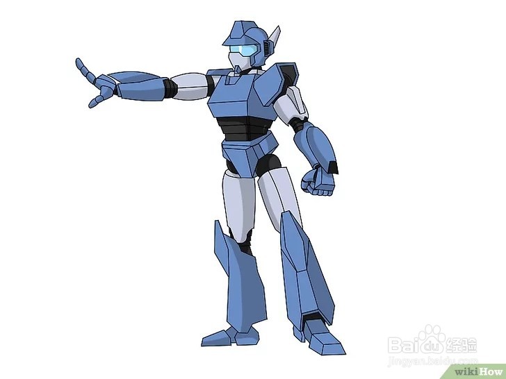 如何画人形机器人