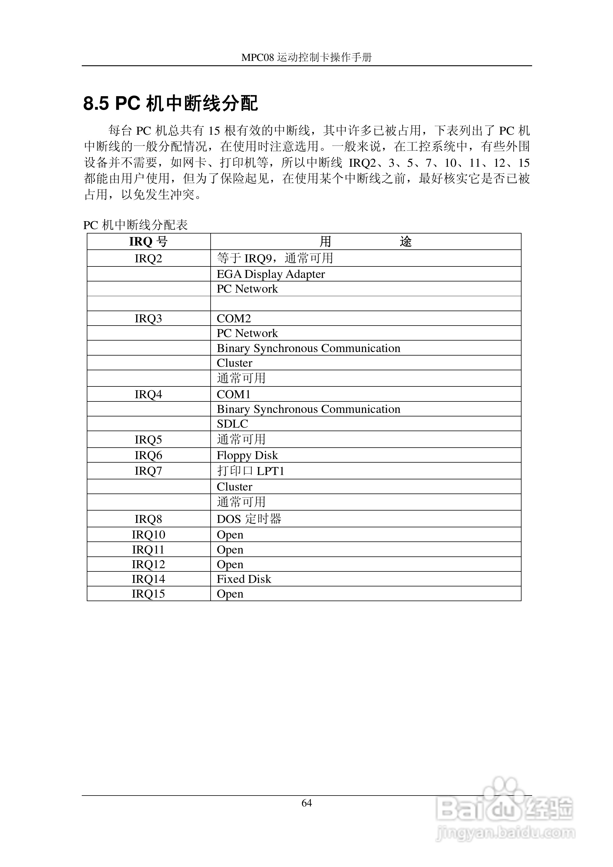 乐创自动化MPC08SP运动控制卡操作手册:[8]