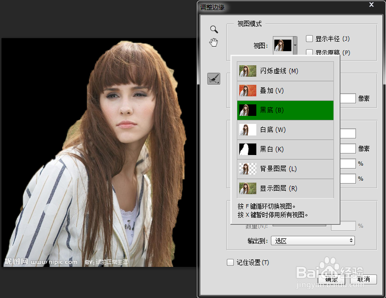 怎样用Photoshop扣取头发丝