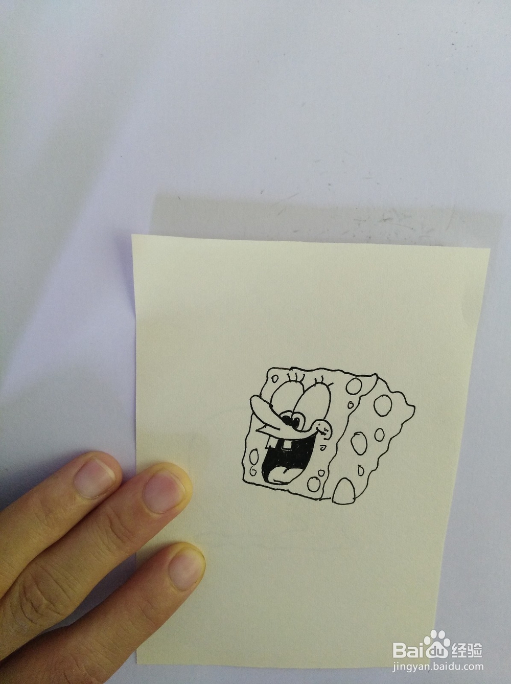 简笔画-画海绵宝宝