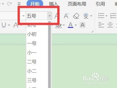 WORD如何设置文档字号