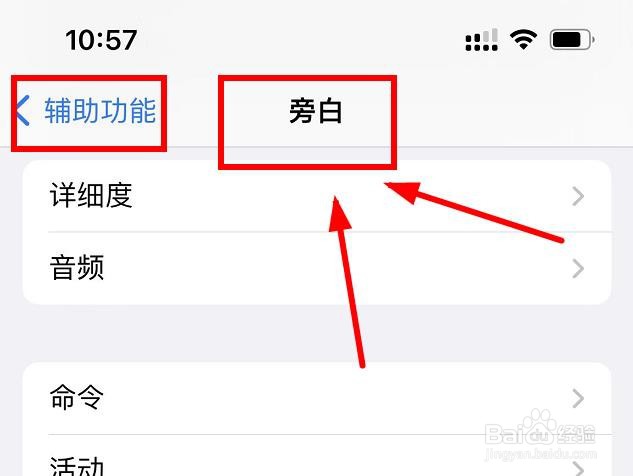iPhone如何设置旁白的快速操作