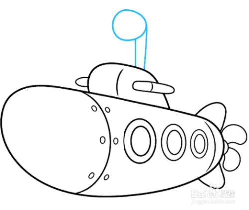 如何绘制潜艇