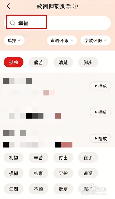网易云音乐怎么打开歌词押韵助手的方法