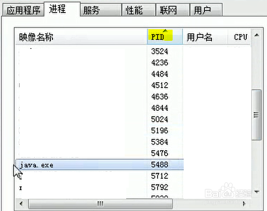 如何查找被占用的端口号