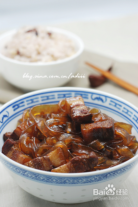 【猪肉炖粉条】菜里的粉条很给力！附炖肉容易烂的小窍门