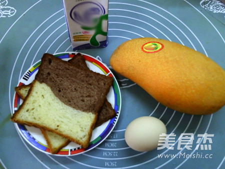 芒果玫瑰花土司蛋挞