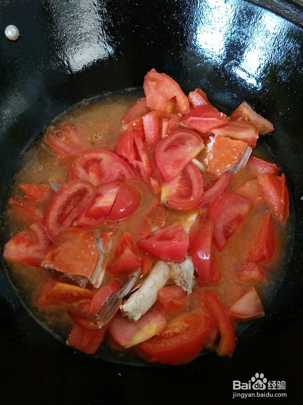 做出入味的螃蟹西红柿汤