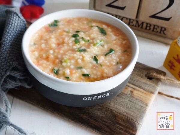 番茄银鳕鱼小米疙瘩汤