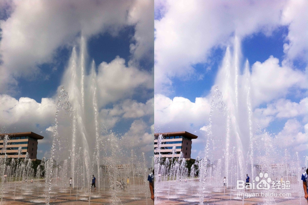 蓝天照片美化--ps最简单调色步骤