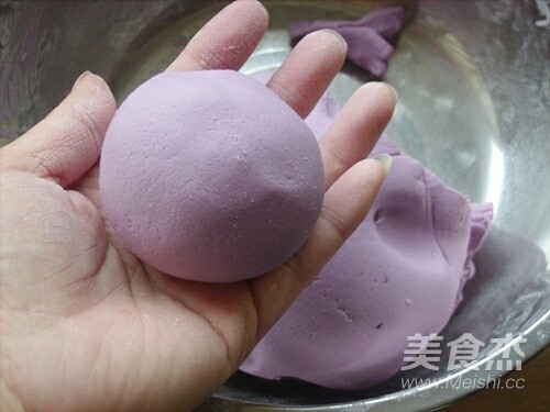枣泥紫薯麻球