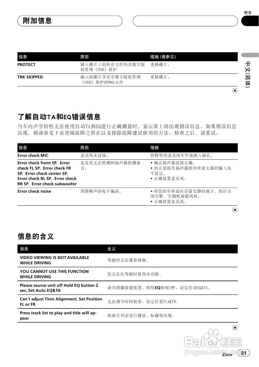 先锋AVH-P5750DVD播放机使用说明书:[5]