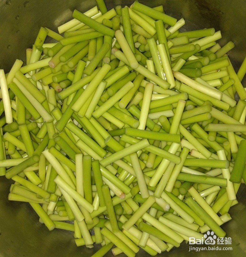 蒜苔炒肉丝的做法