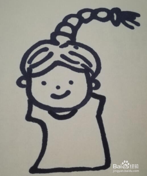 女孩的画法 女孩的简笔画
