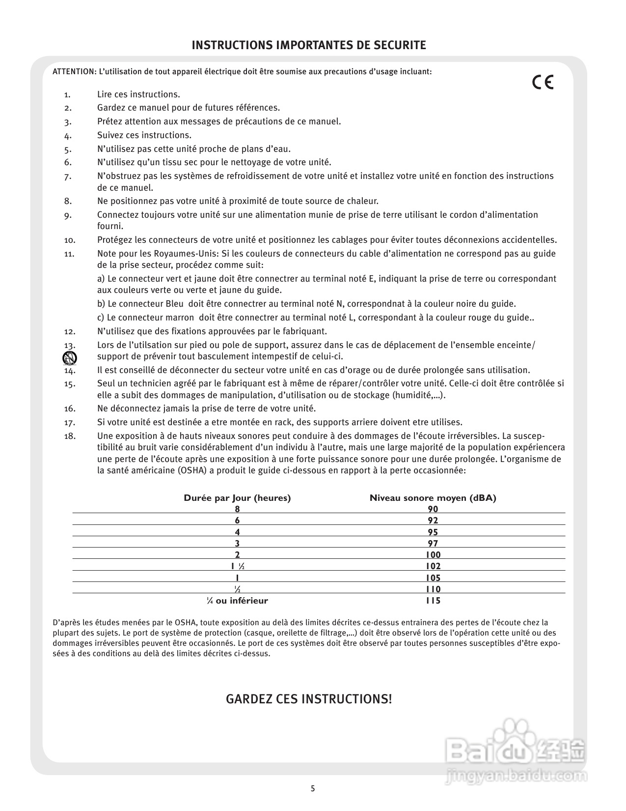 百威PV 231EQ Graphic Equalizer音响 说明书:[1]