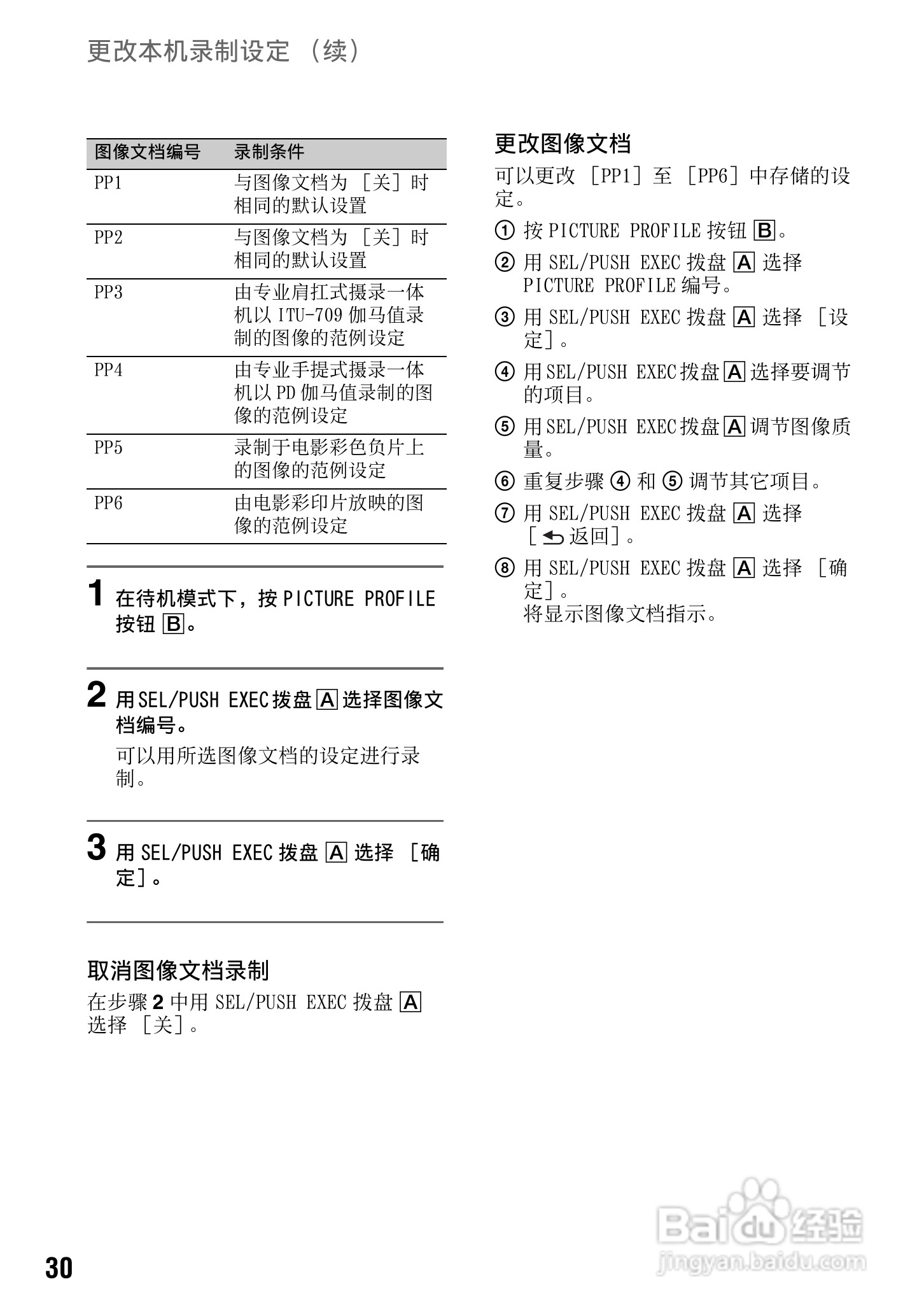 索尼HXR-NX5C数码摄像机使用说明书:[3]
