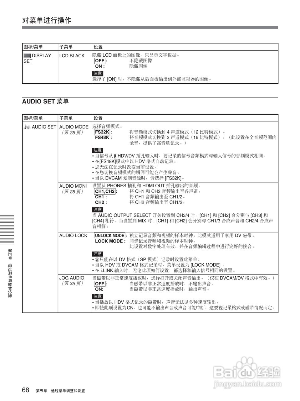 HVR-M25C 高清晰度数字磁带录像机操作手册:[7]