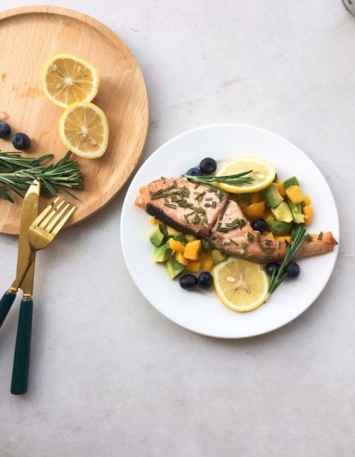 超健康香煎三文鱼沙拉