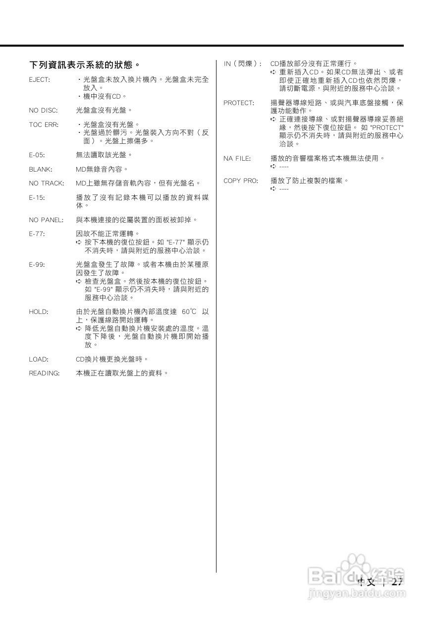 KENWOOD KDC-MP6036 CD接收机使用说明书:[2]