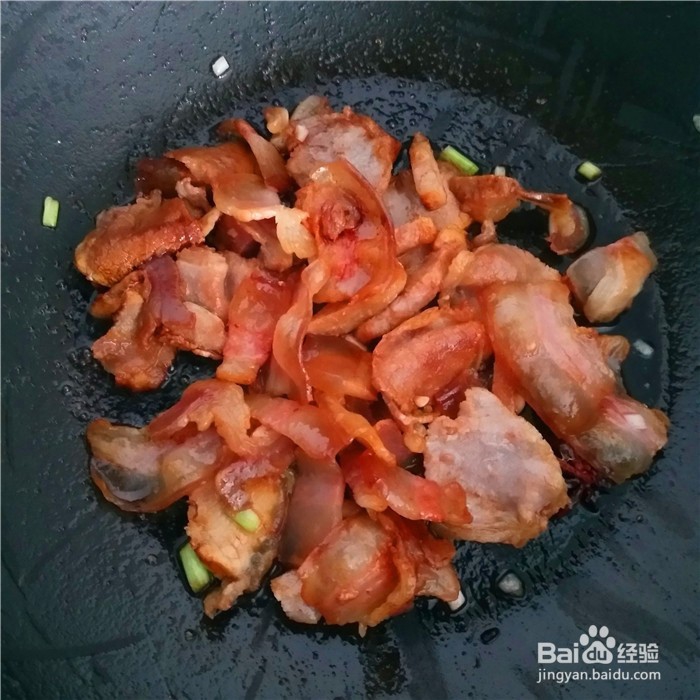 腊肉炖干豆角的做法