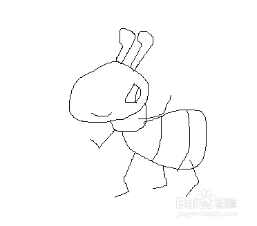 蚂蚁怎么画呐