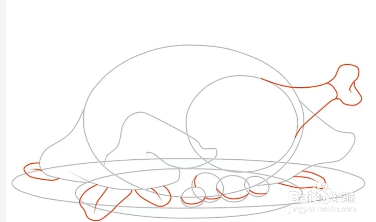 2种方法画卡通火鸡