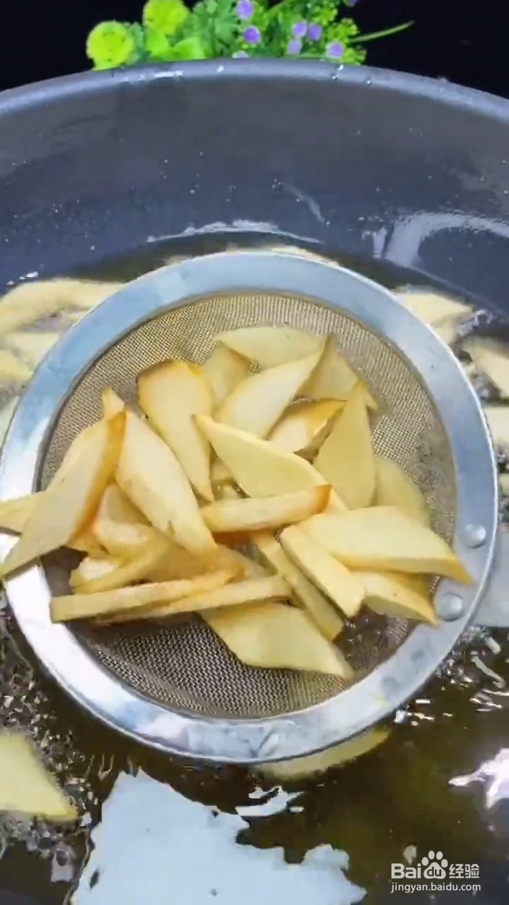 教你做土豆片烧杏鲍菇?