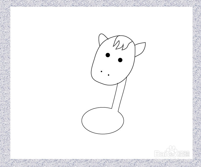 小毛驴简笔画怎么画