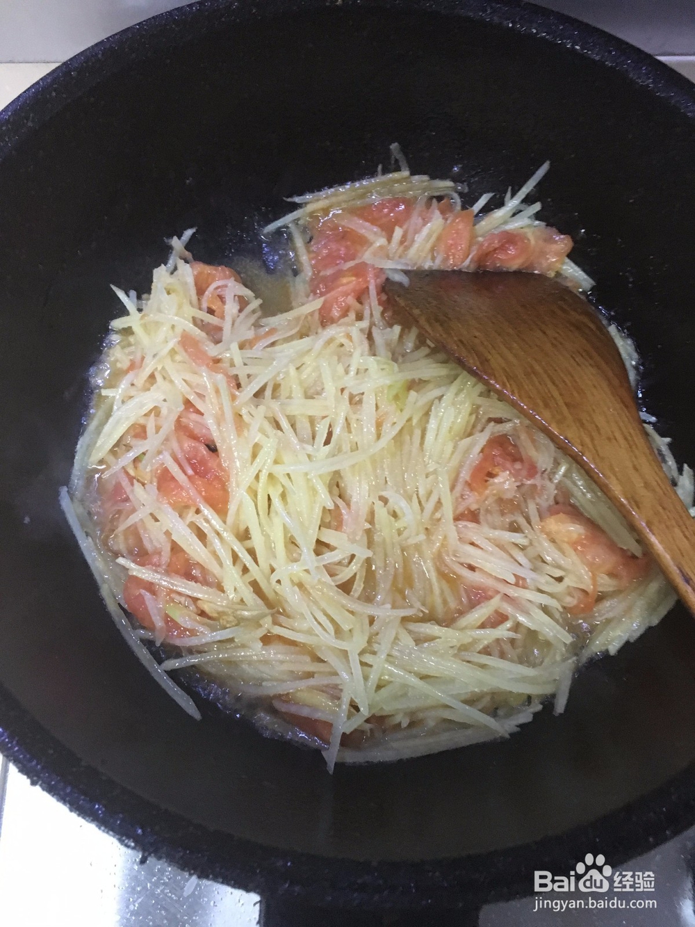 西红柿炒土豆丝怎么做好吃?