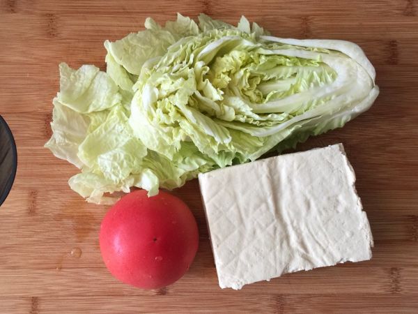 白菜西红柿烧豆腐
