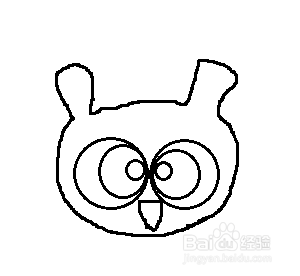 如何简单画出一只猫头鹰？