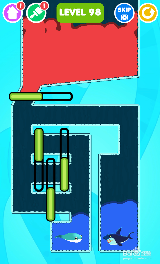 Save The Fish的LEVEL 98如何过关？