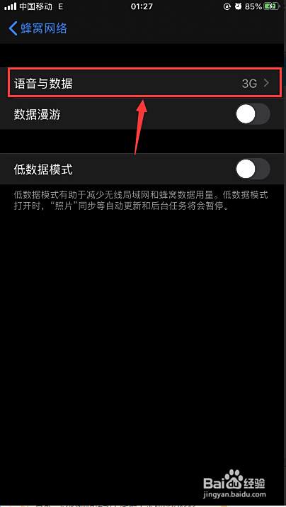 Iphone苹果手机怎么设置把lte Volte改成4g 百度经验