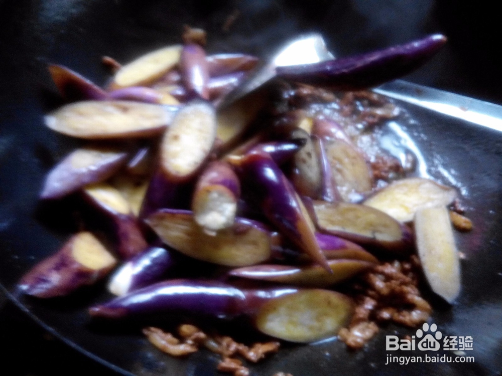 茄子炒肉的做法