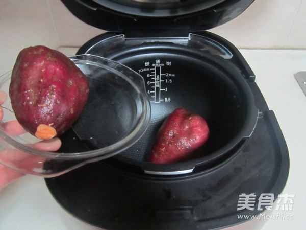 红薯豆沙汤圆