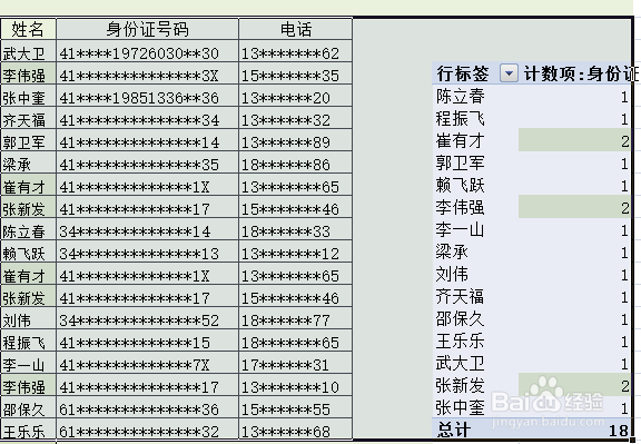 民工数据建档用得到的excel小技巧