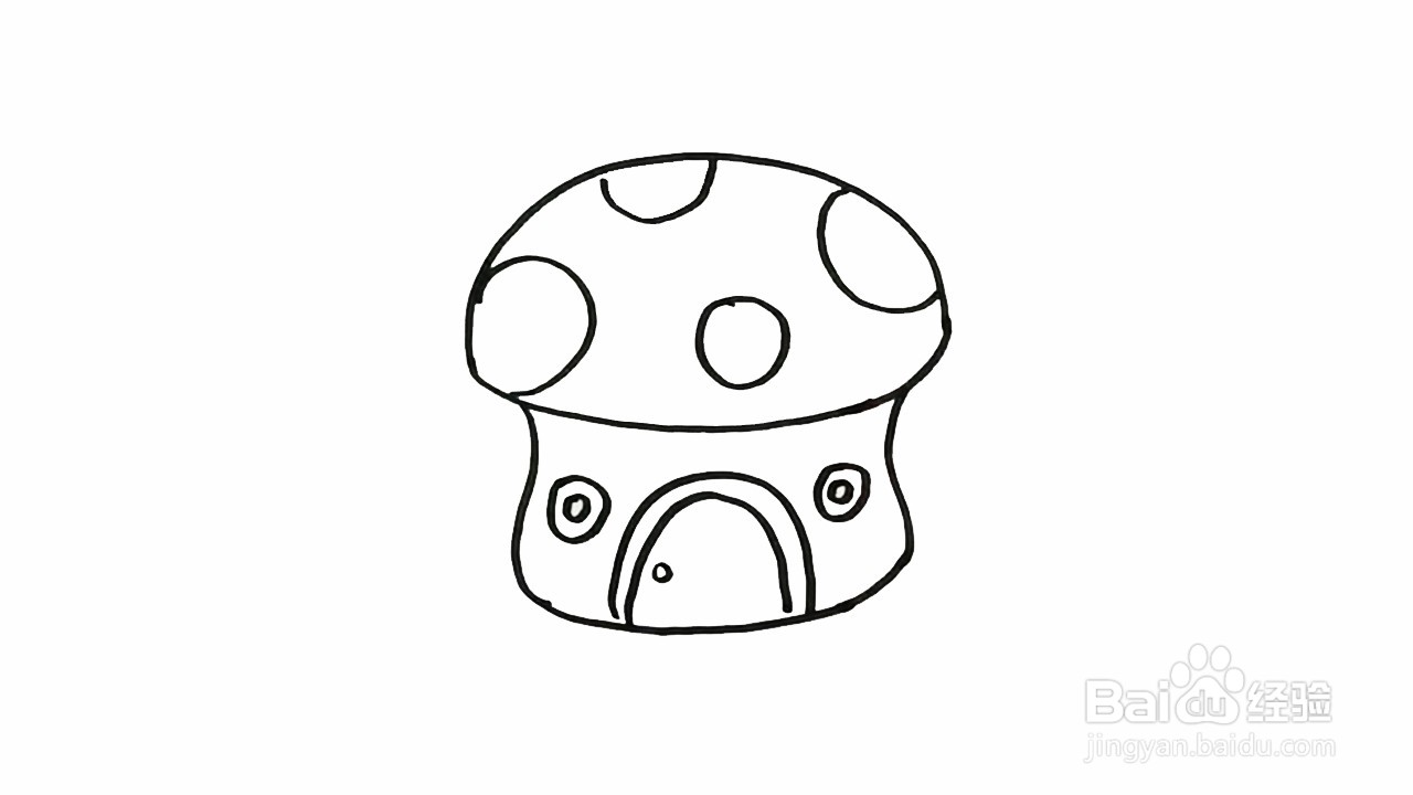 蘑菇头画法图片