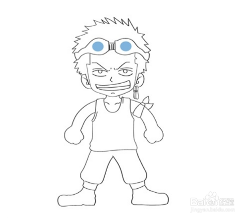 索隆简笔画怎么画