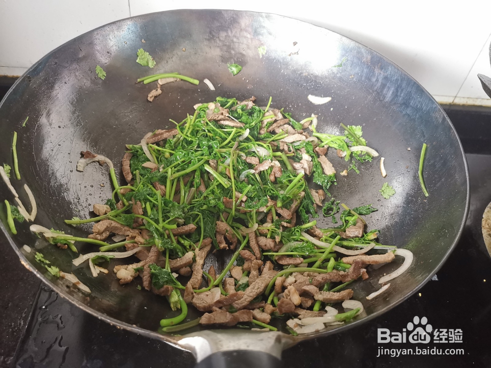 猪肉丝炒香菜