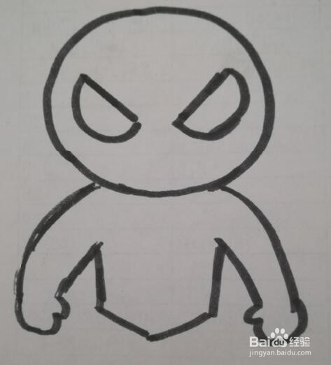 蜘蛛超人的画法 蜘蛛超人简笔画