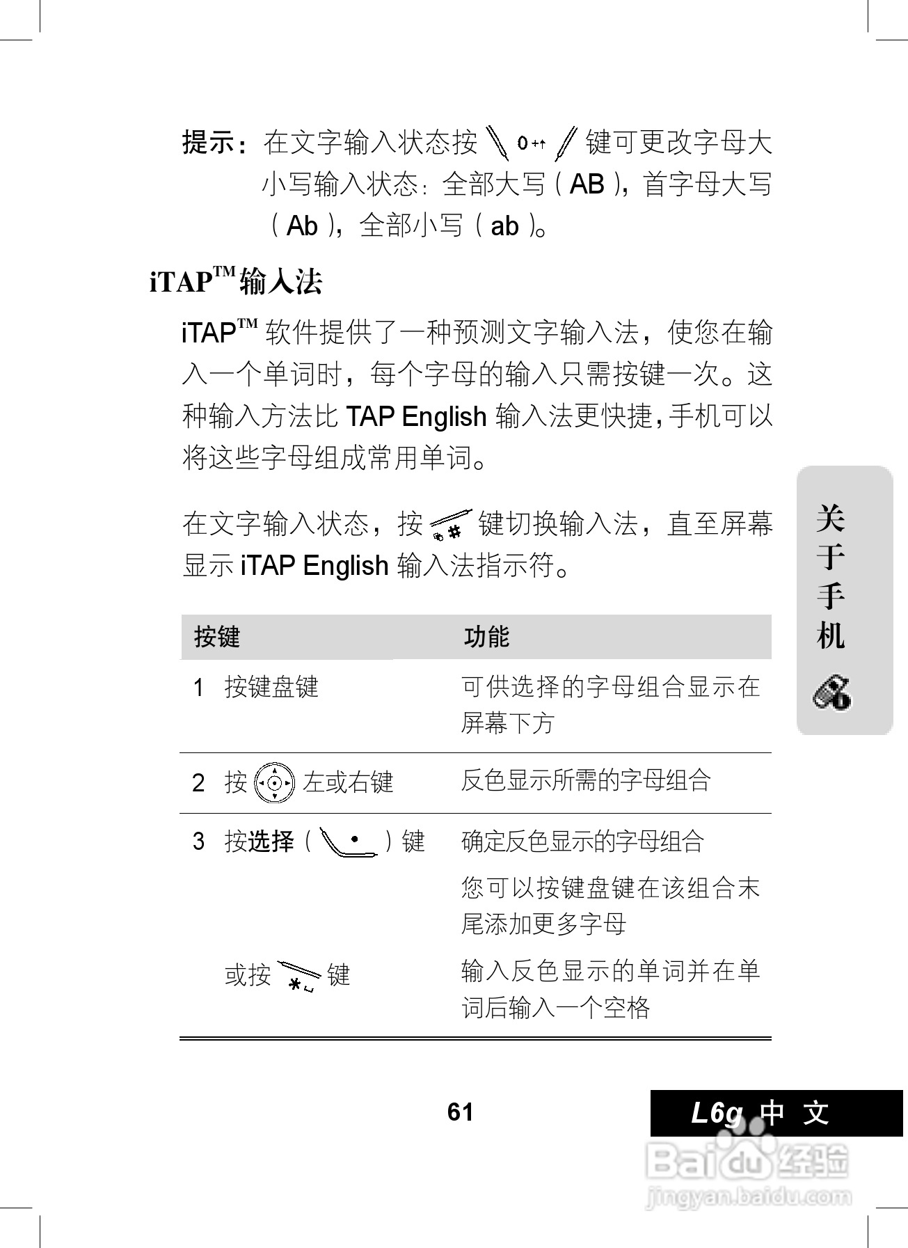 摩托罗拉L6G手机使用说明书:[7]
