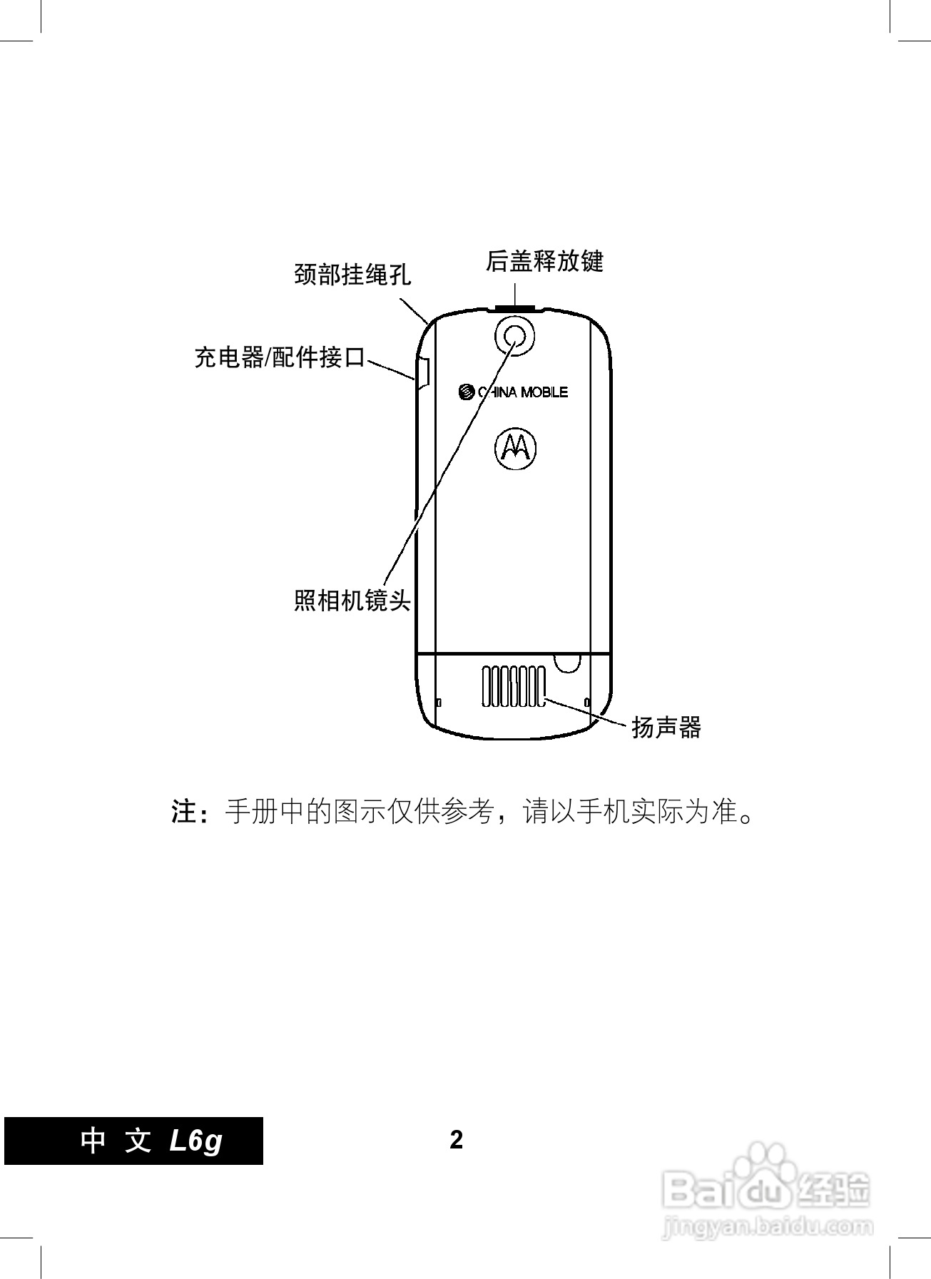 摩托罗拉L6G手机使用说明书:[1]