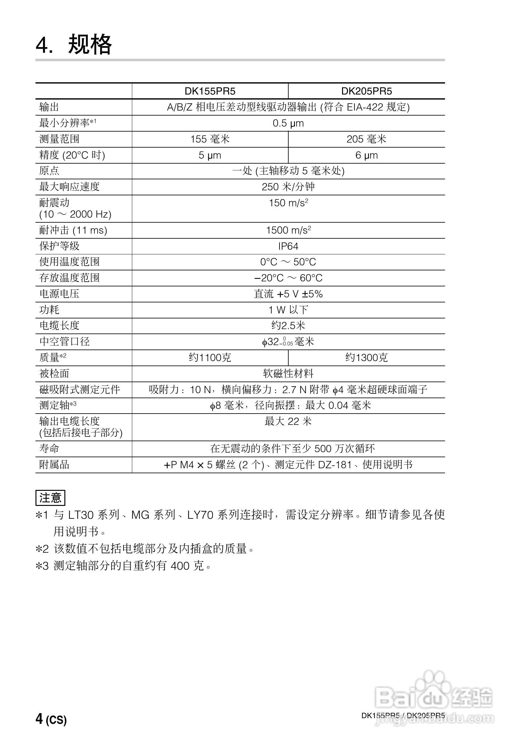 SONY DK155PR5PR5/DK205PR5数字测量器使用说明书:[3]