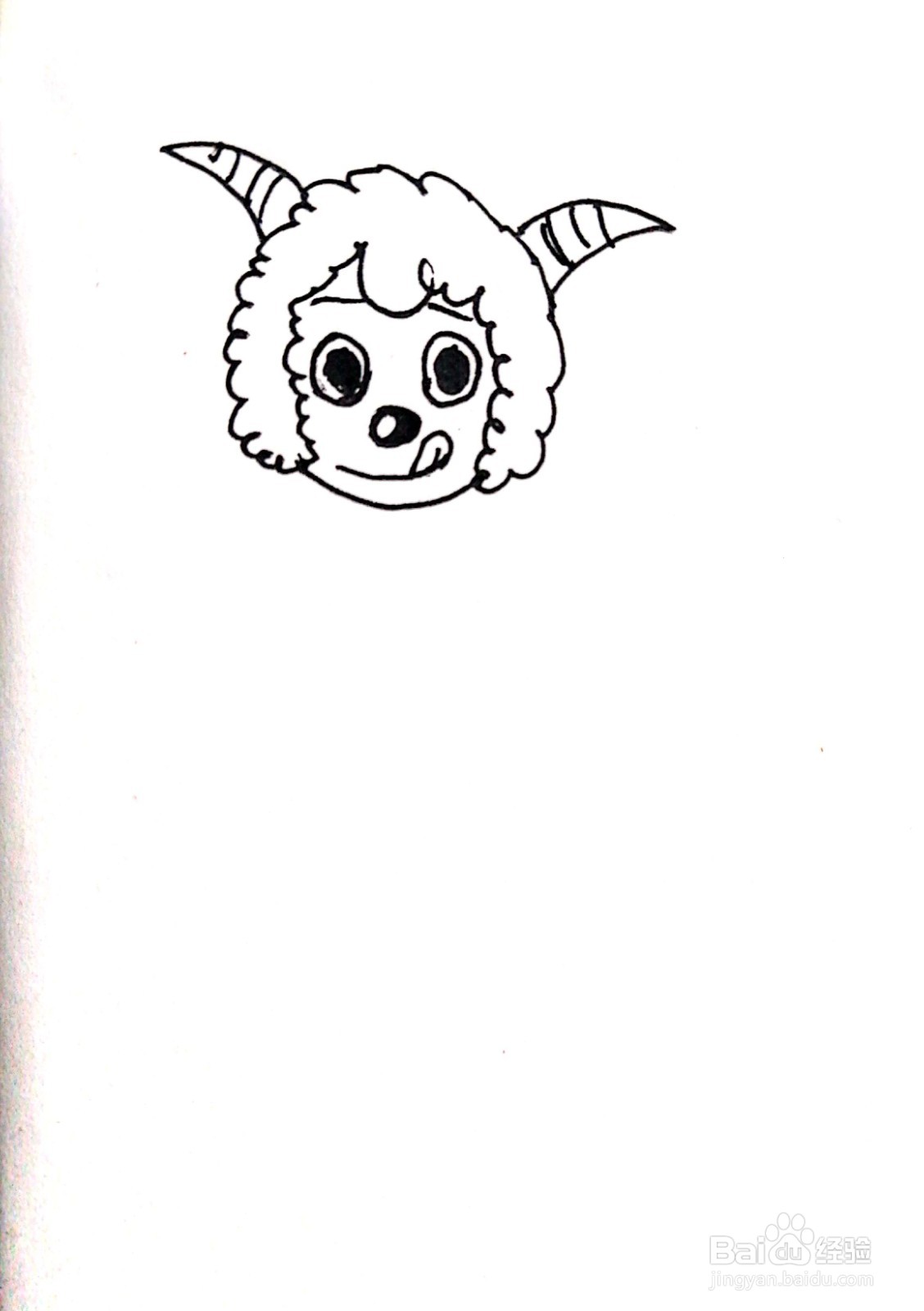 喜洋洋线描画怎么画